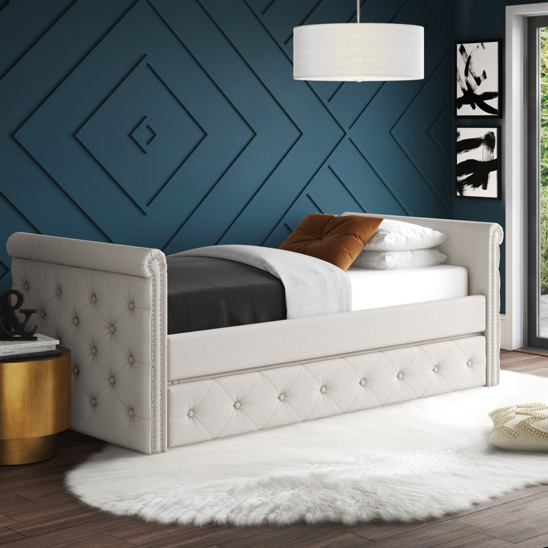 Mercury Row® Schreiber Upholstered Daybed with Trundle & Reviews Wayfair